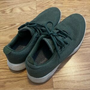 Allbirds Forest Green Wool Runners men’s size 10